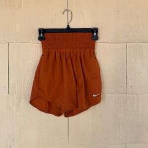 Nike One Dri-FIT Ultra High-Waisted 3" Brief Lined Shorts 'Dark Russet'